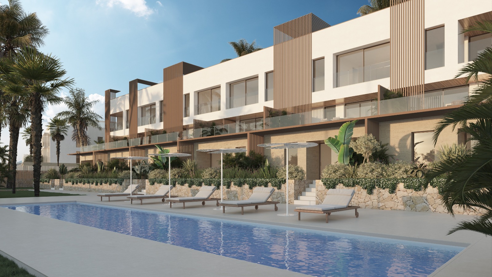 Resa estates ibiza can misses new built apartments modern 2022 building and community pool.jpg